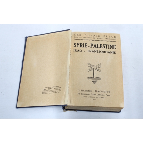 171 - 'SYRIE-PALESTINE, Les Guides Bleus', Hachette 1932, travel guide with fold out maps, cloth cover, 11... 