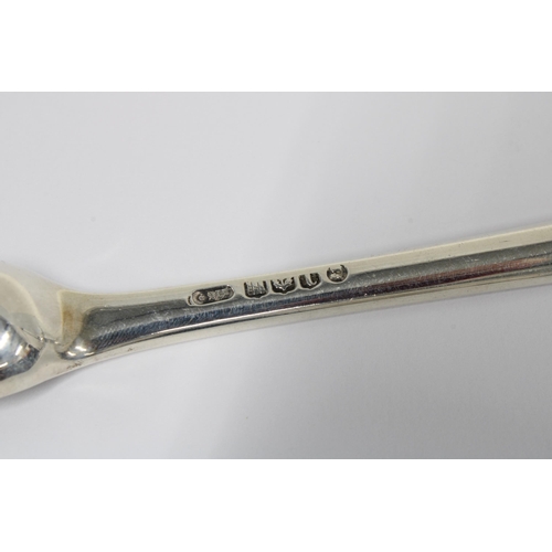 10 - George IV silver marrow scoop, double ended form by George McHattie, Edinburgh  1825, 23cm