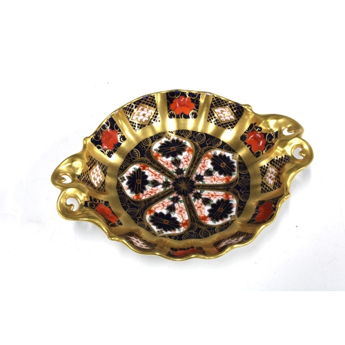 123 - Royal Crown Derby Imari trinket dish, date code for 1973, 16 x 4cm