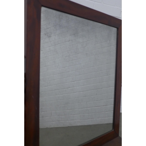 257 - Large 19th century mahogany dressing table mirror, 76 x 76 x 31cm.