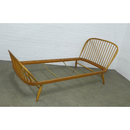 288 - Lucian Ercolani for Ercol vintage beech and light elm single bed frame,  216 x 89 x 92cm. (frame onl... 