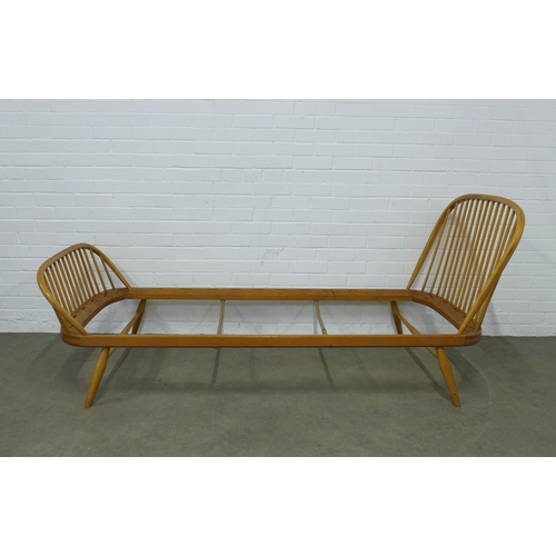 288 - Lucian Ercolani for Ercol vintage beech and light elm single bed frame,  216 x 89 x 92cm. (frame onl... 