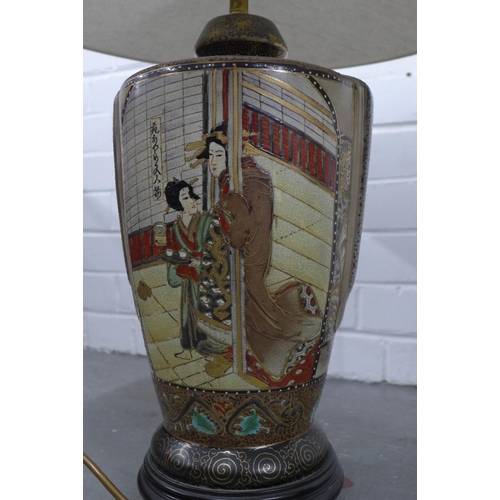 309 - Pair of 'Japanese' pattern table lamps. (2)