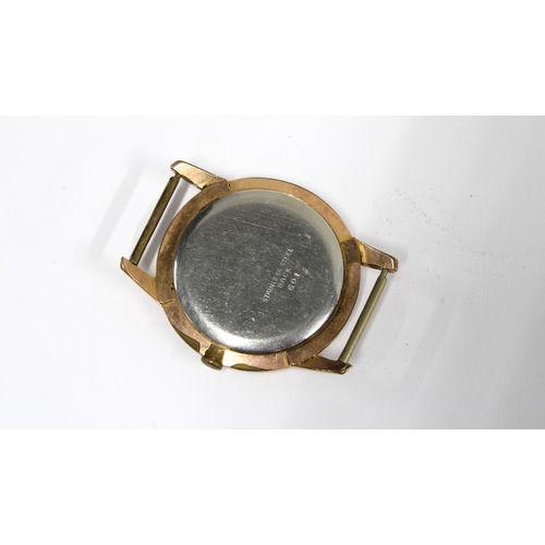 33 - Vintage Majex Gents watch face, champagne dial and hour baton markers, case numbered 601