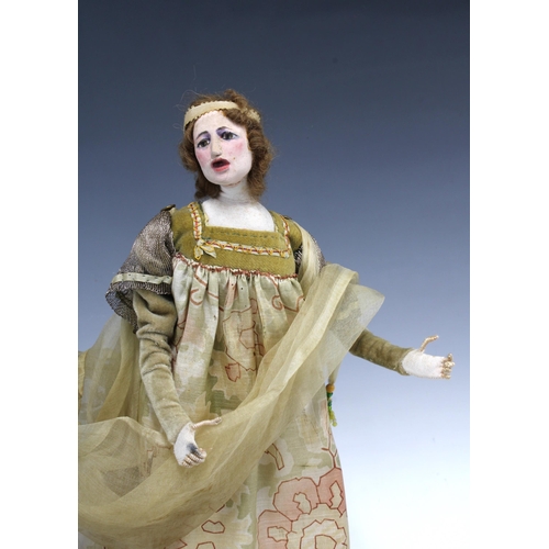 348 - ANNE CARRICK (Scottish 1919 -  2015)  A rare group of thee Gilbert & Sullivan figures to include  Ja... 