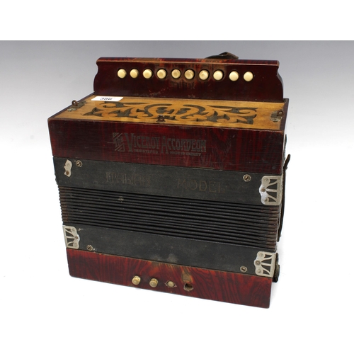 386 - The Viceroy Accordion, Italian model, 26 x 26 x 14cm