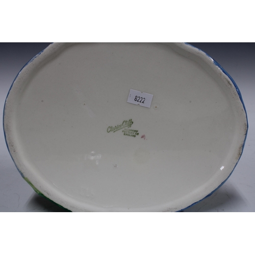 399 - Clarice Cliff for Newport Pottery water lily bowl, 22 x 12cm