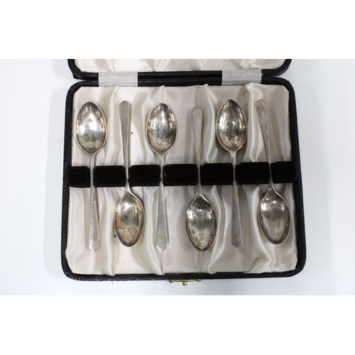 70 - Two cased sets of six Sheffield silver teaspoons (2)