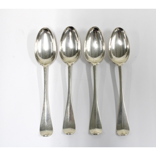 84 - Four Scottish provincial silver teaspoons, marked CA, (4)