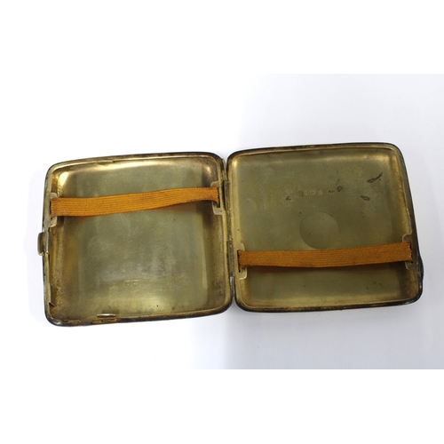 90 - Silver cigarette case, Birmingham 1942