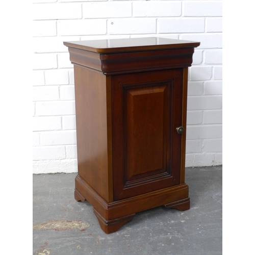 274 - Modern hardwood bedside cabinet, 67 x 33cm