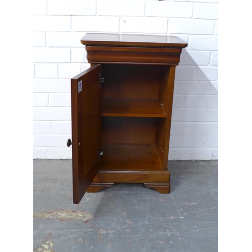 274 - Modern hardwood bedside cabinet, 67 x 33cm