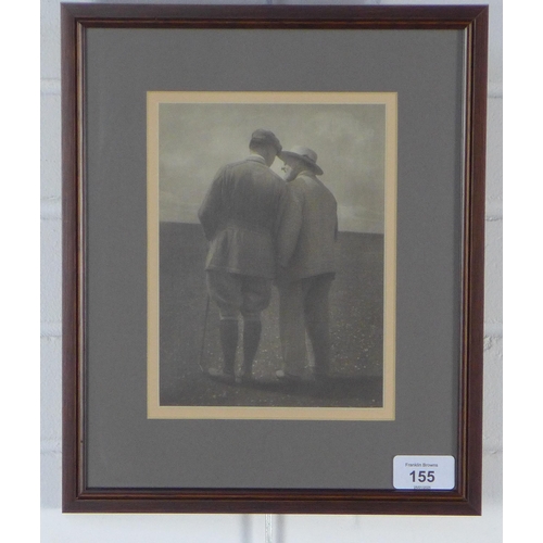 155 - TWO REDOUBTABLE SCOTTISH GOLFERS, a photographic print of James Law & A.M Rose (Country Life 1908), ... 