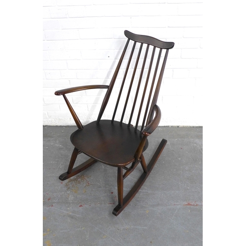 228 - Ercol model 435 ash and elm Windsor rocking chair, 63 x 86cm