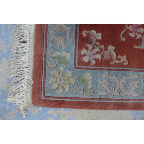 235 - Chinese wool rug 142 x 76cm