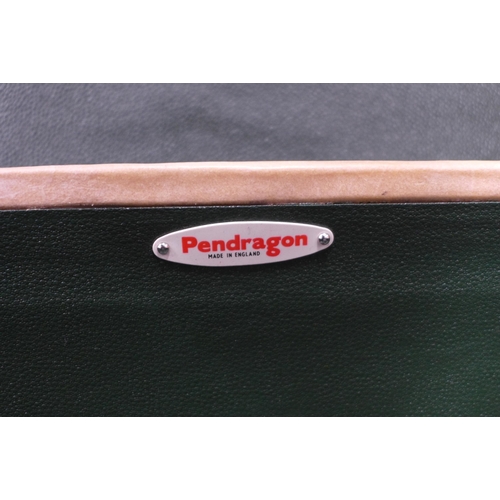 241 - Set of three vintage Pendragon pigskin / vellum graduated travel cases, , largest 72 x 20 x 40cm (3)