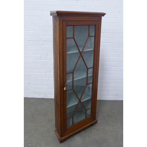 246 - Mahogany floor standing corner cabinet with curved 