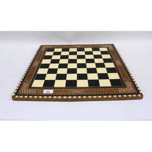 353 - Chess set and board