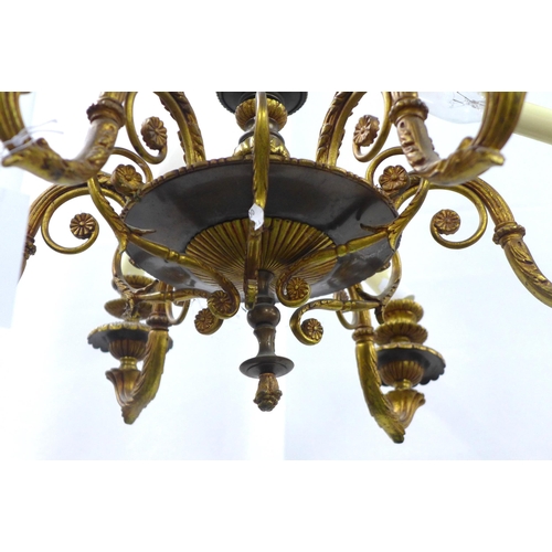 400 - Six branch light fitting / chandelier