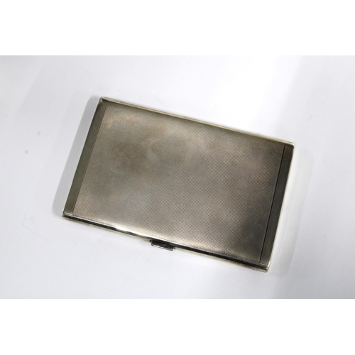 16 - George VI silver cigarette case, Sheffield 1938, 13 x 8cm