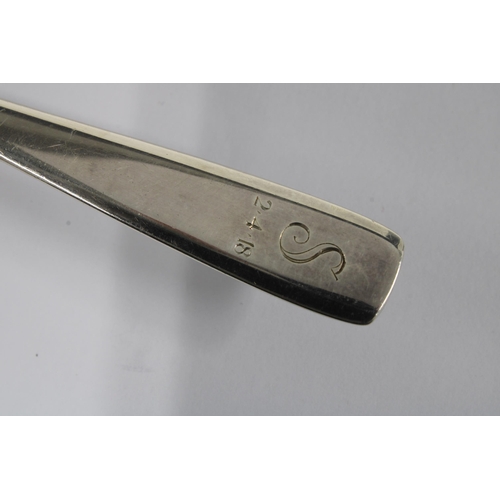 19 - George VI silver pastry slice. Wakely & Wheeler, London 1937