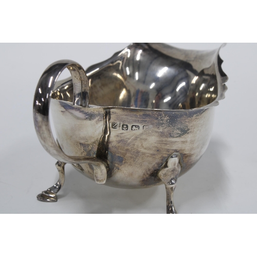 23 - George VI silver sauce boat, Birmingham 1939