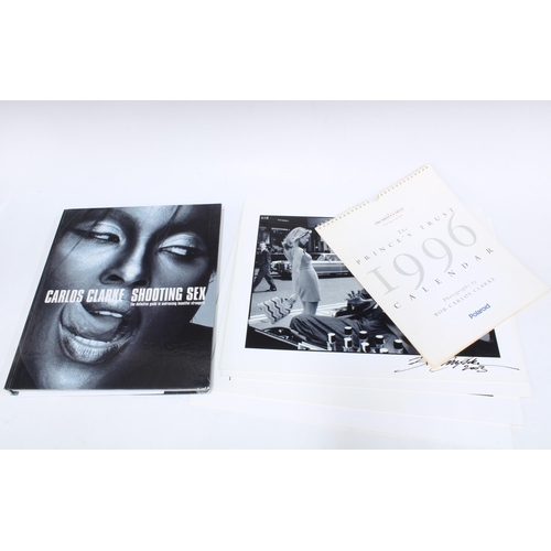 Hardback copy of Shooting Sex by Bob Carlos Clarke, with signed