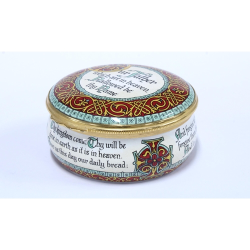 36 - Halcyon Days 'Our Father' enamel box