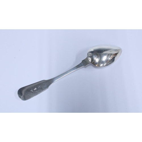 38 - Scottish Provincial silver table spoon, fiddle pattern and of heavy gauge, Charles Jamieson, Inverne... 