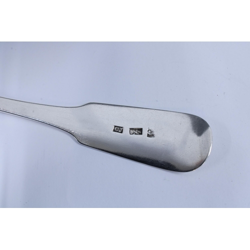 38 - Scottish Provincial silver table spoon, fiddle pattern and of heavy gauge, Charles Jamieson, Inverne... 