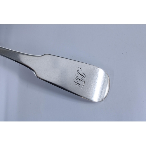 38 - Scottish Provincial silver table spoon, fiddle pattern and of heavy gauge, Charles Jamieson, Inverne... 