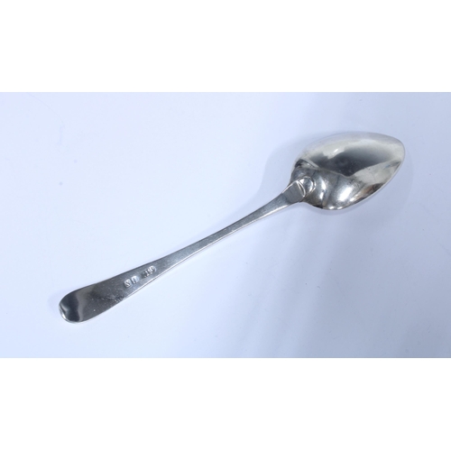 40 - Scottish Provincial silver dessert spoon, old english pattern, John Sime, Elgin c1845.  ELN JS marks... 