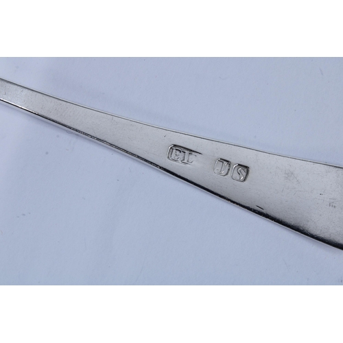40 - Scottish Provincial silver dessert spoon, old english pattern, John Sime, Elgin c1845.  ELN JS marks... 