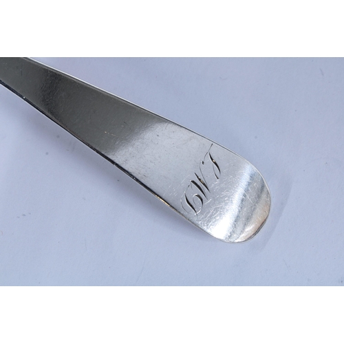 40 - Scottish Provincial silver dessert spoon, old english pattern, John Sime, Elgin c1845.  ELN JS marks... 