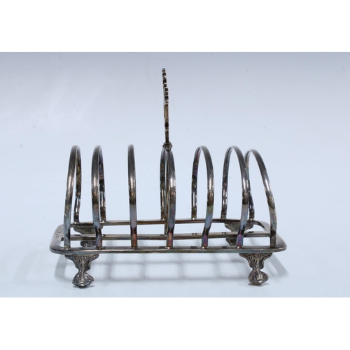 43 - Victorian seven bar toast rack, John Linegar, Birmingham 1876