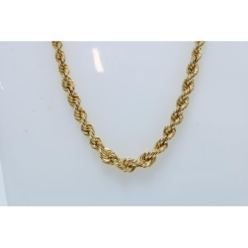 9 - 18ct gold chain necklace, stamped 750