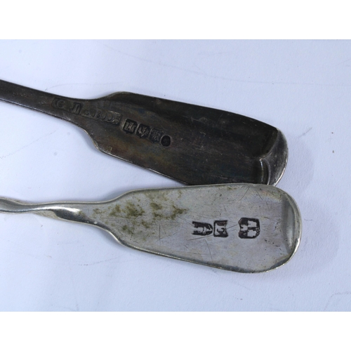 49 - Provincial Scottish silver spoon with spiral twist stem, James Erskine, Aberdeen C.1800 together wit... 