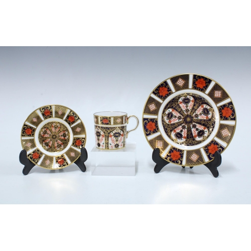 116 - Royal Crown Derby Imari pattern 1128 six place coffee set (20)