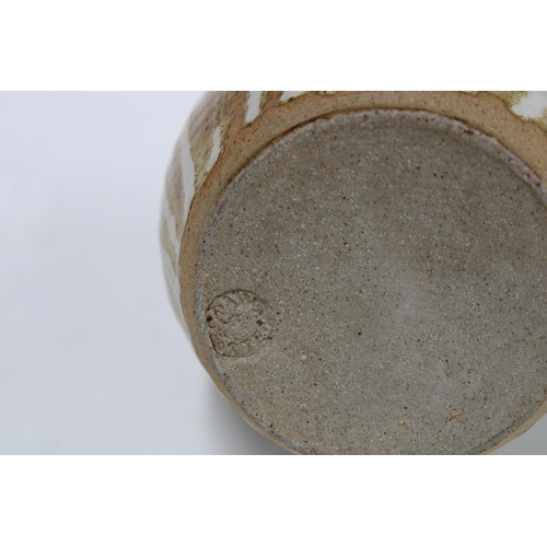 342 - Four pieces of studio pottery, including a Cladach Isle of Arran vase, two other vases and a jug, ta... 