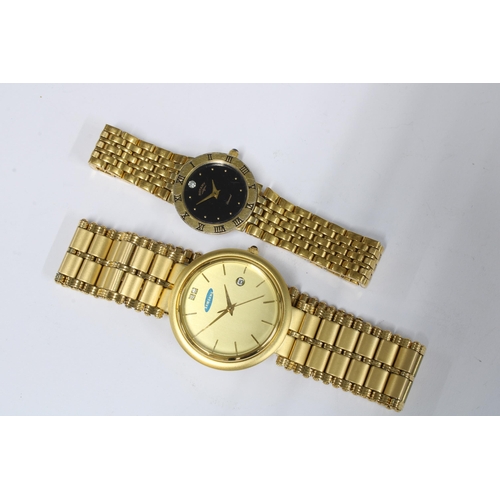 63 - Ladies gold plated Rotary wristwatch and a Gents Samsung wristwatch (2)