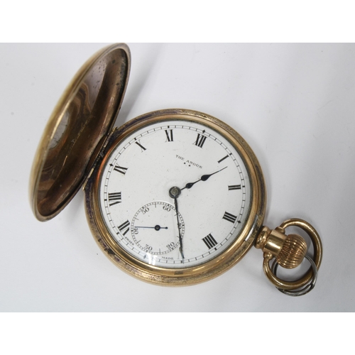 77 - The Angus, gold plated hunter pocket watch