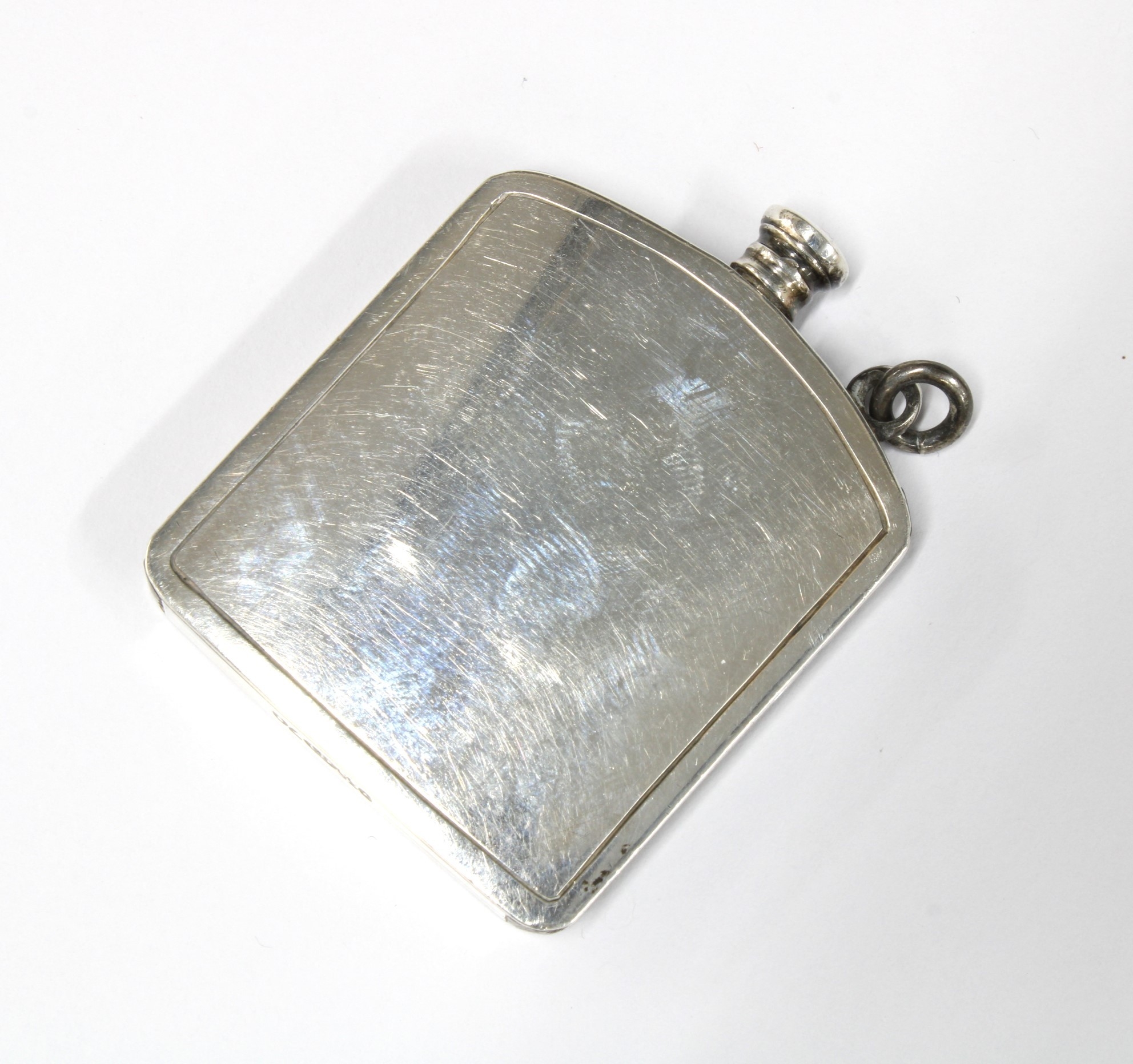 Continental silver and enamel everlasting match striker with guilloche ...