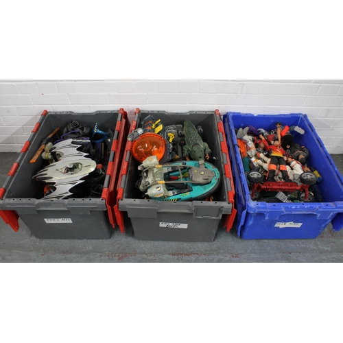 Three large crates containing a large quantity of various Action Man ...