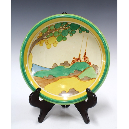 123 - Clarice Cliff Secrets bowl, with Fantasque, Bizarre Newport mark, 25cm diameter