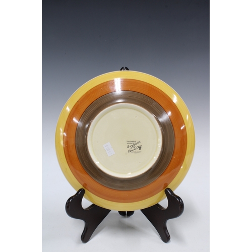 123 - Clarice Cliff Secrets bowl, with Fantasque, Bizarre Newport mark, 25cm diameter