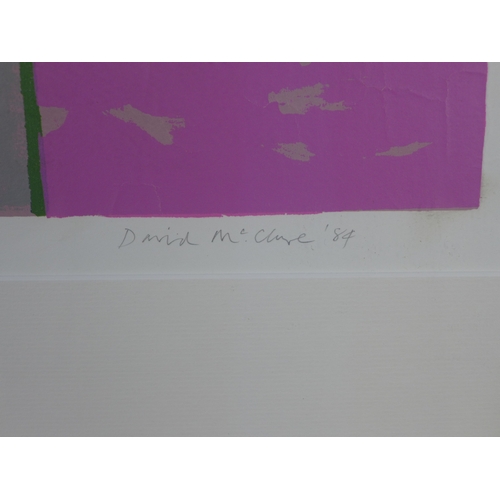 43 - DAVID MCCLURE R.S.A., R.S.W. (SCOTTISH 1926-1998), MOON AT MONDELLO, screenprint, numbered 1/21, tit... 
