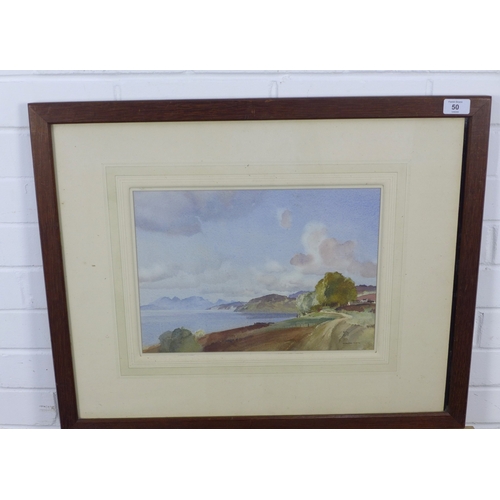 50 - SIR WILLIAM RUSSELL FLINT P.R.A., P.R.W.S., R.S.W., R.O.I., R.E. (SCOTTISH 1880-1969), SUMMER LOCH F... 