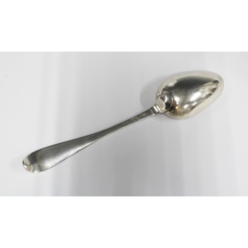 50E - Scottish Provincial silver tablespoon, Inverness c1780 early old English Style by Thomas Borthwick.