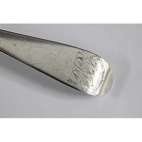 50E - Scottish Provincial silver tablespoon, Inverness c1780 early old English Style by Thomas Borthwick.
