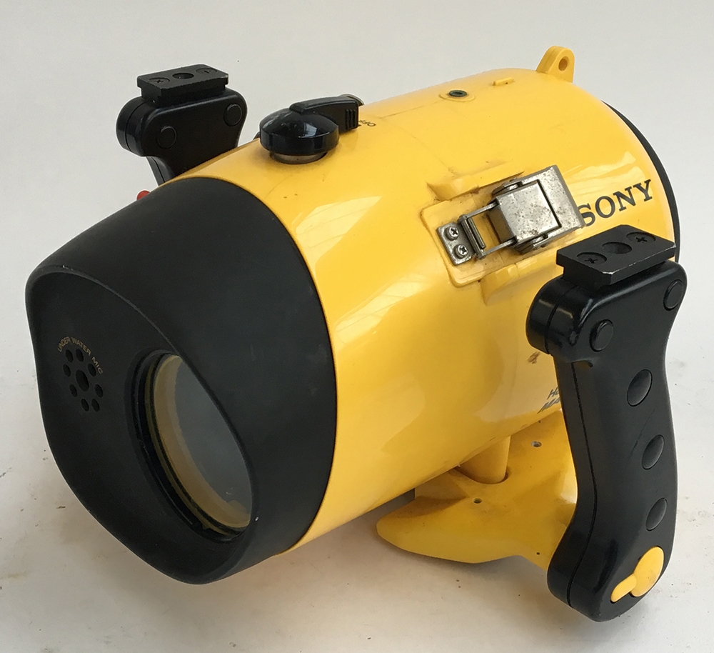 A Sony MPK-TR handycam marine pack underwater camera holder, up to